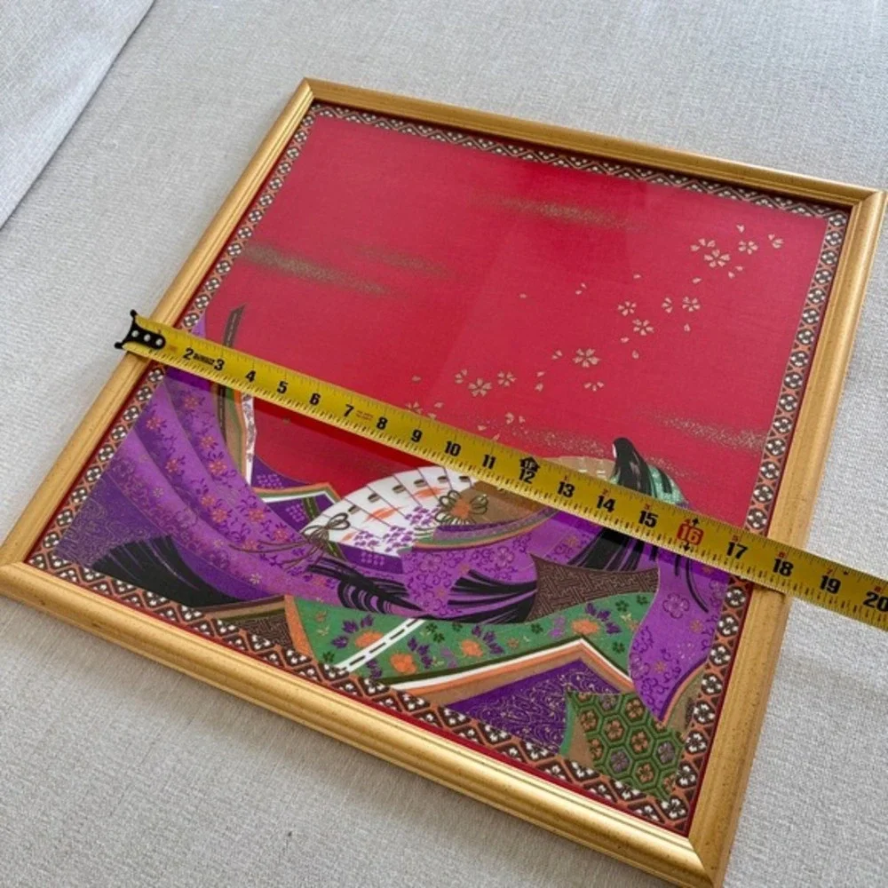 Japanese Art Print, Framed Scarf - Picture 5 of 5